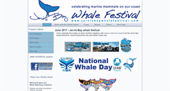 Desktop Screenshot of jervisbaywhalefestival.com