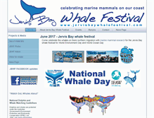 Tablet Screenshot of jervisbaywhalefestival.com
